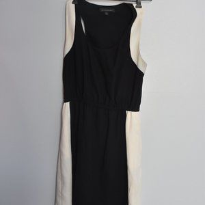 Banana Republic Black and Cream Dress Size 4